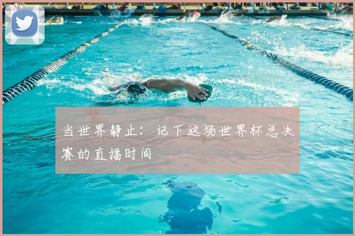 当世界静止:记下这场世界杯总决赛的直播时间
