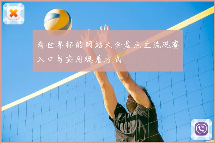 看世界杯的网站大全盘点主流观赛入口与实用观看方式